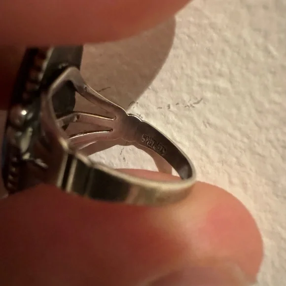 Turquoise Silver Ring - Picture 3 of 3